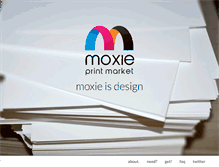 Tablet Screenshot of moxieprintmarket.com